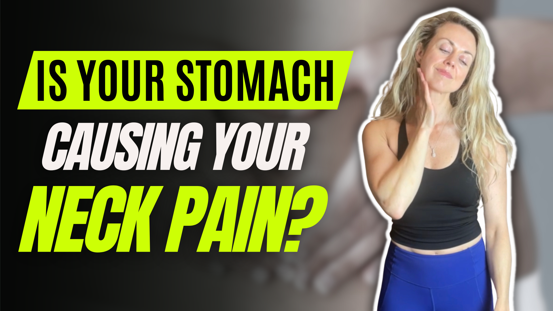 Is your stomach causing your left side neck pain?